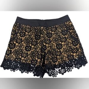 Monteau Los Angeles women's black lace shorts size S